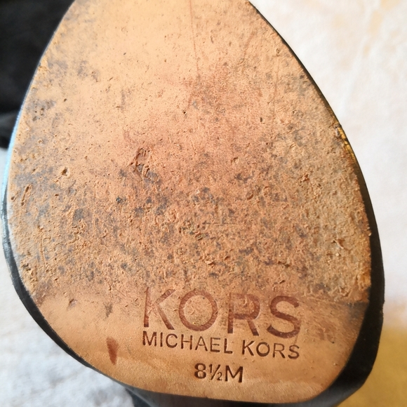 LAST CHANCE SALE Michael Kors sz 8.5 black leather boots - Picture 13 of 16